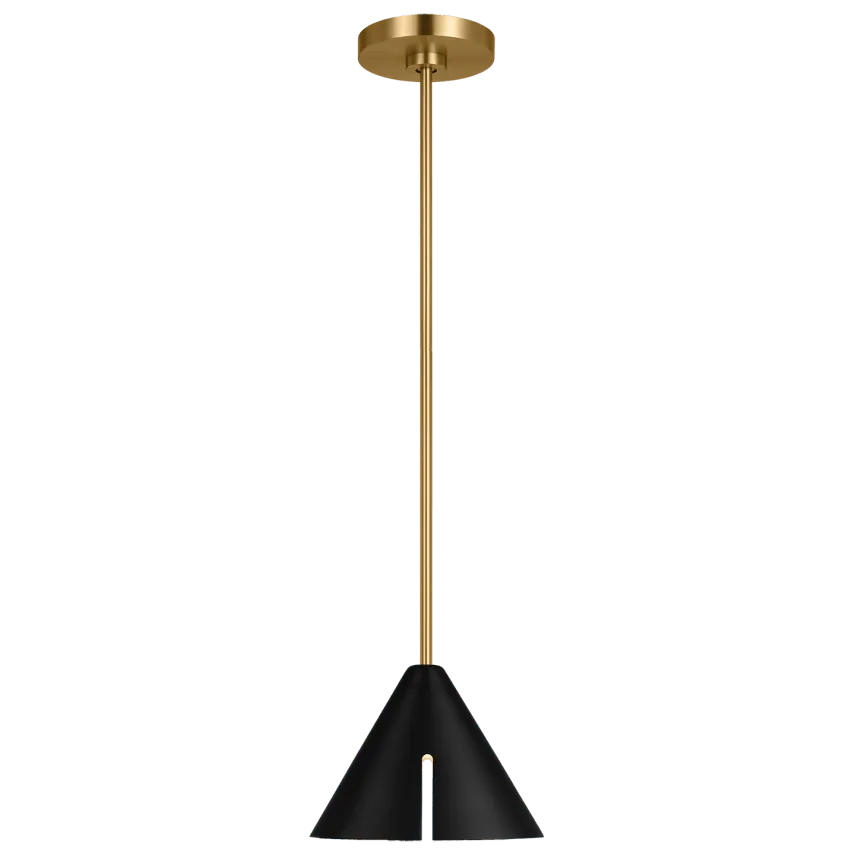 Visual Comfort Studio Collection - Cambre Pendant - KP1121MBKBBS-L1 | Montreal Lighting & Hardware