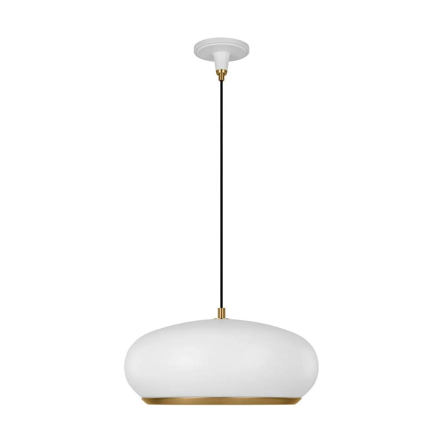 Visual Comfort Studio Collection - Clasica Large Pendant - TP1131MWTBBS | Montreal Lighting & Hardware