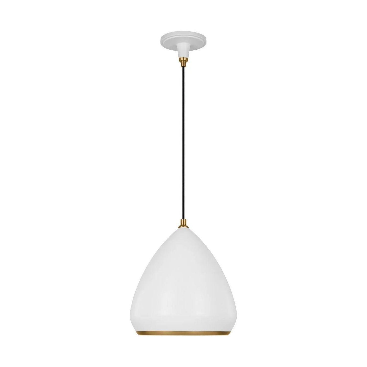 Visual Comfort Studio Collection - Clasica Medium Pendant - TP1121MWTBBS | Montreal Lighting & Hardware