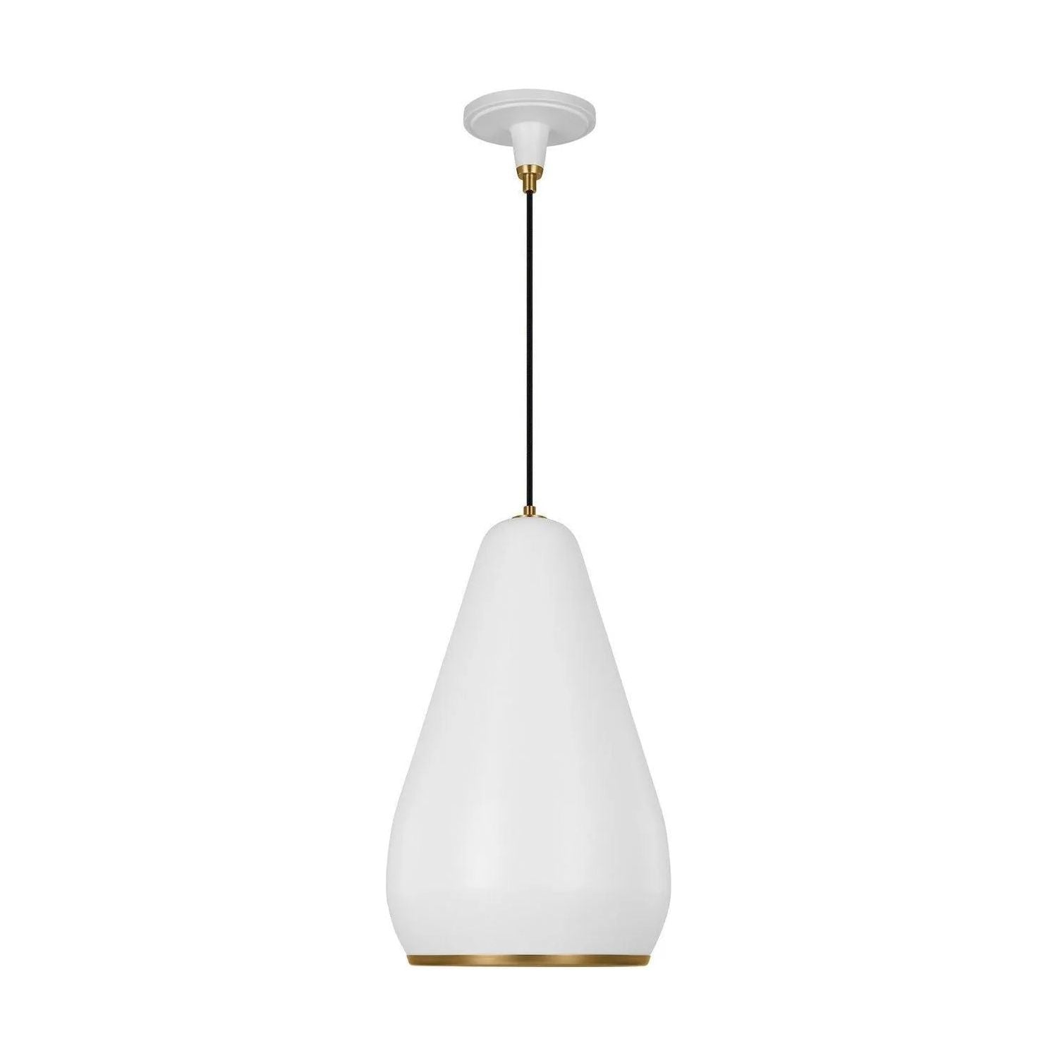 Visual Comfort Studio Collection - Clasica Small Pendant - TP1141MWTBBS | Montreal Lighting & Hardware