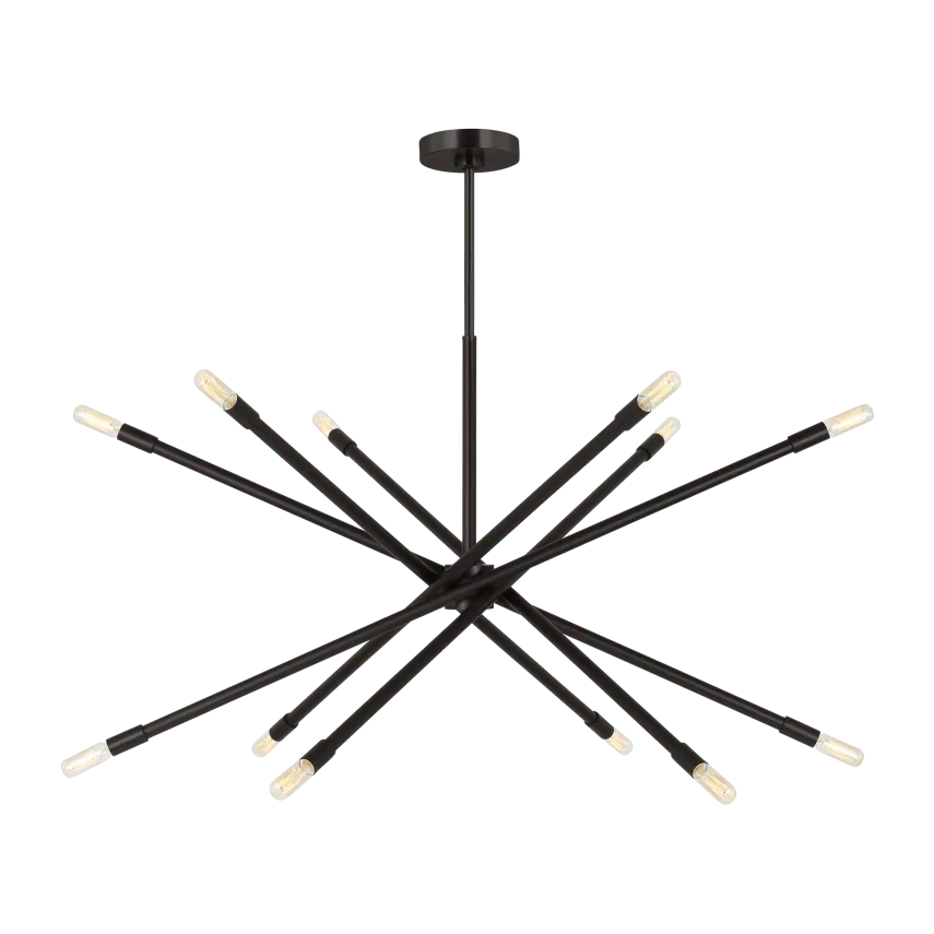 Visual Comfort Studio Collection - Eastyn Chandelier - CC16512MBK | Montreal Lighting & Hardware