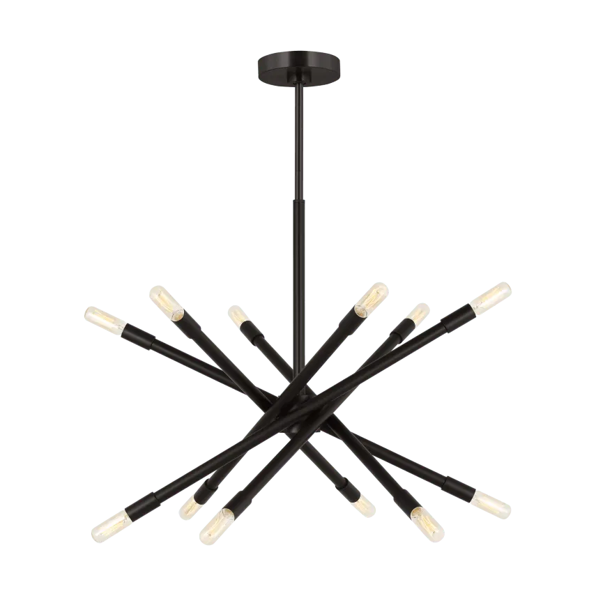 Visual Comfort Studio Collection - Eastyn Chandelier - CC16712MBK | Montreal Lighting & Hardware