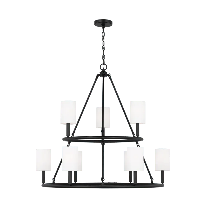 Visual Comfort Studio Collection - Egmont Chandelier - DJC1099MBK | Montreal Lighting & Hardware