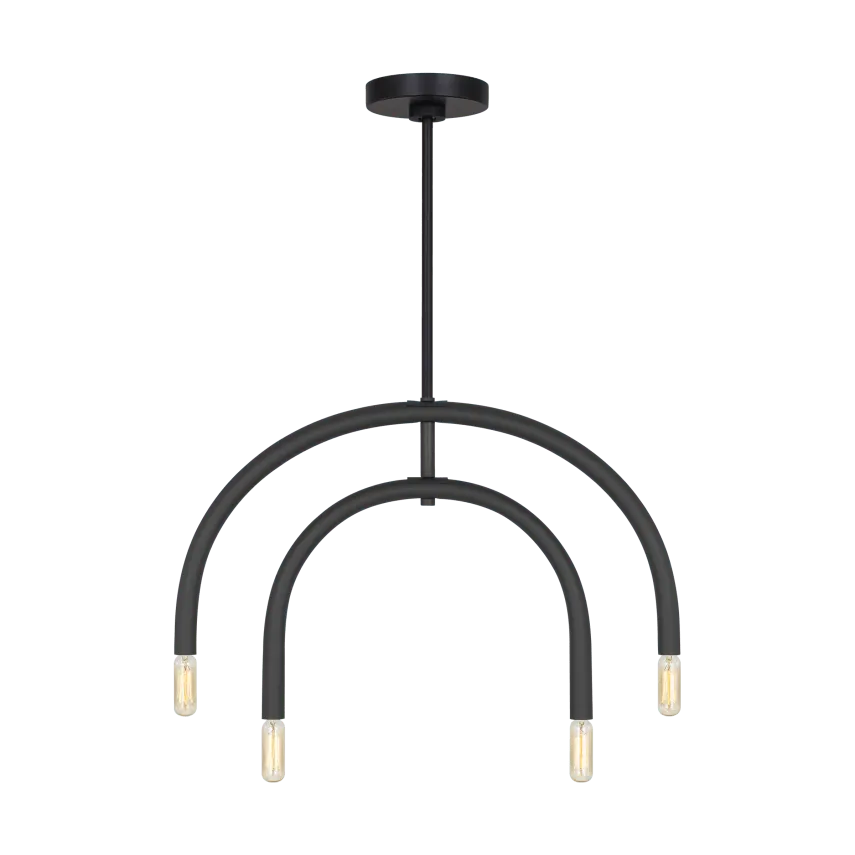 Visual Comfort Studio Collection - Hadden Chandelier - DJC1104MBK | Montreal Lighting & Hardware