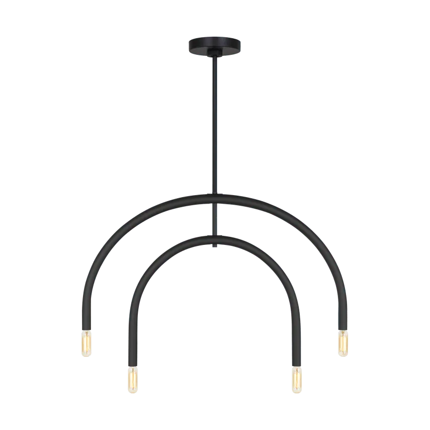 Visual Comfort Studio Collection - Hadden Chandelier - DJC1114MBK | Montreal Lighting & Hardware