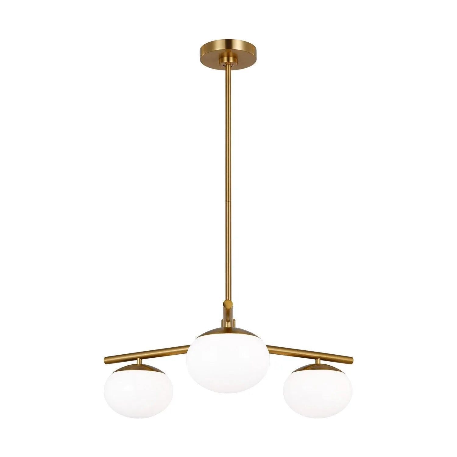 Visual Comfort Studio Collection - Lune Semi Flush Mount - EF1063BBS | Montreal Lighting & Hardware