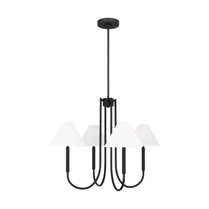 Visual Comfort Studio Collection - Porteau Chandelier - DJC1024MBK | Montreal Lighting & Hardware