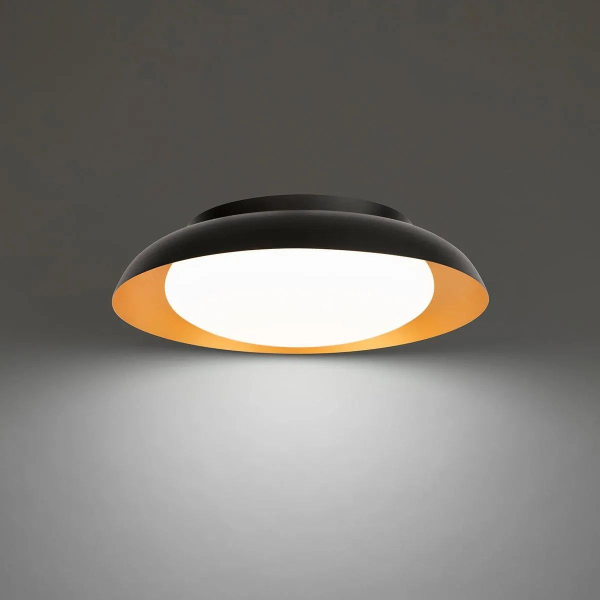 WAC Lighting - Taurus LED Flush Mount - FM-49118-BK/GO | Montreal Lighting & Hardware